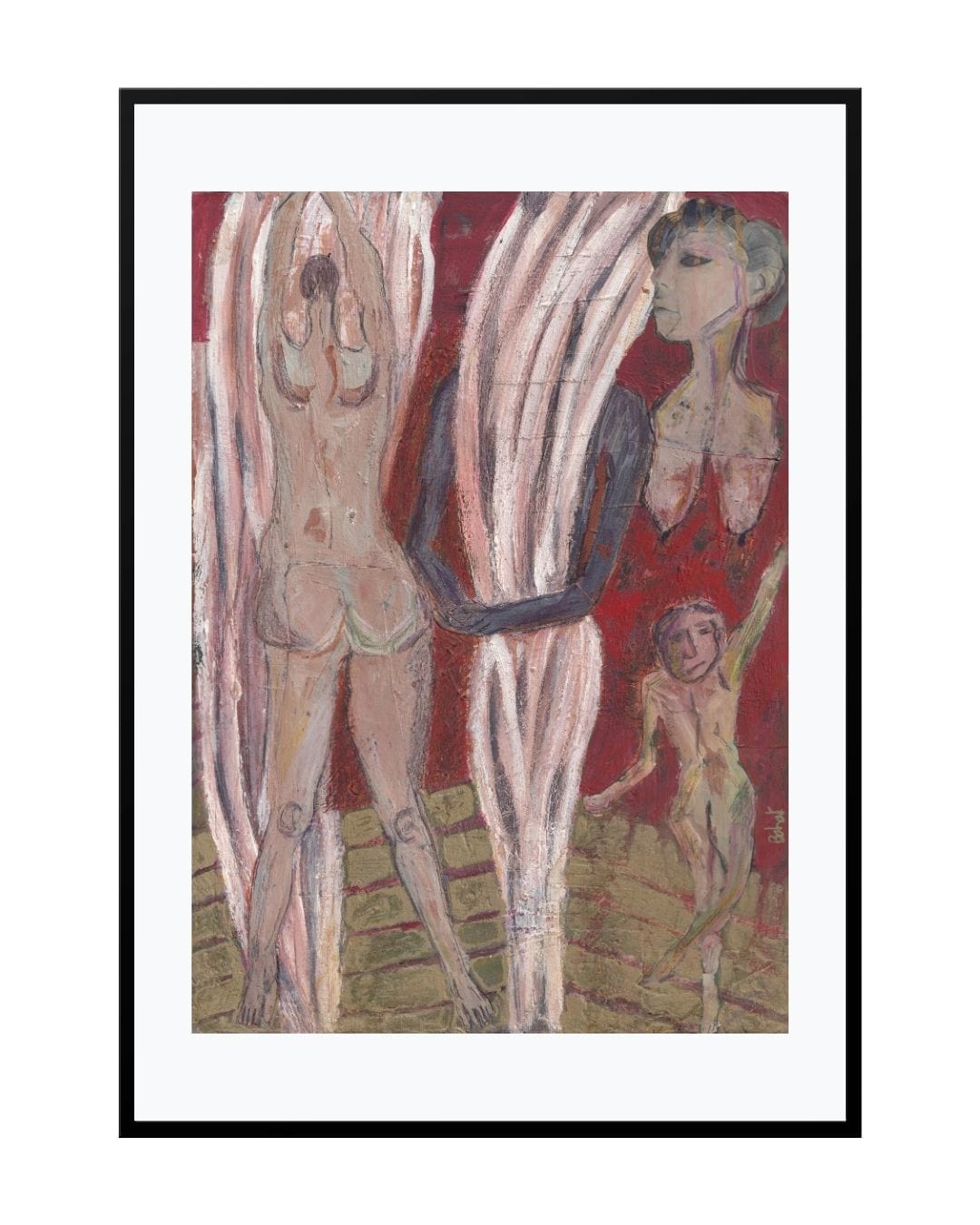 Posters, Prints, & Visual Artwork Bodypainting Art - The Woman Behind the Curtain